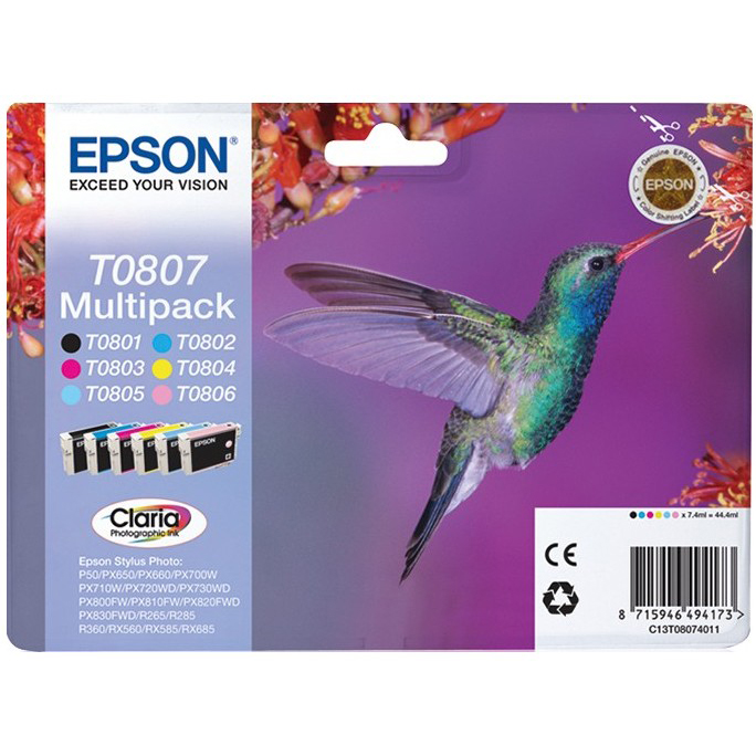 TINTA EPSON T0807 MULTIPACK