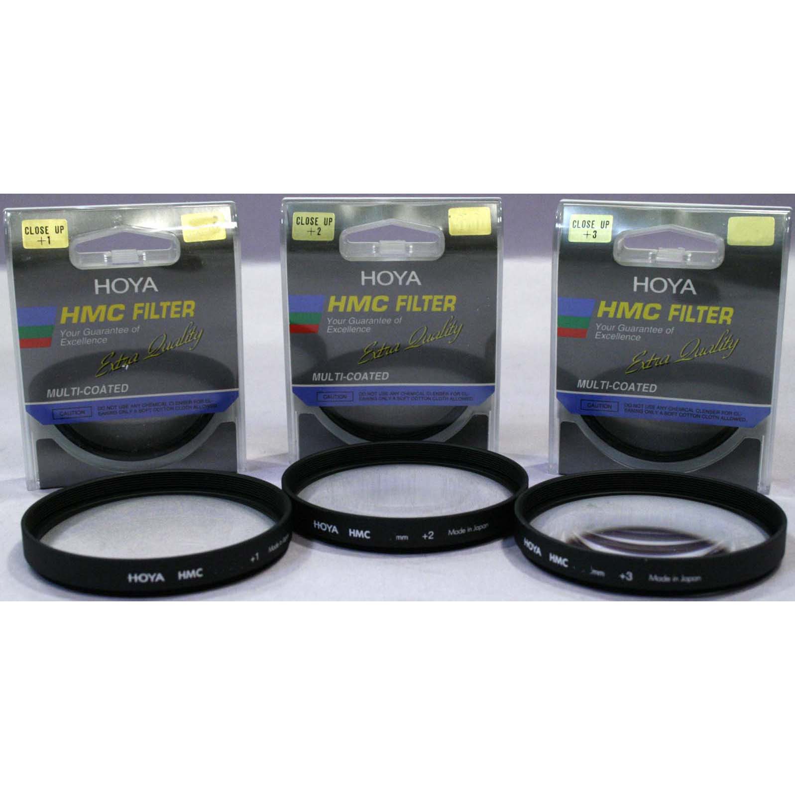KIT HOYA LENTES DE APROXIMACION +1 +2 +4  49MM