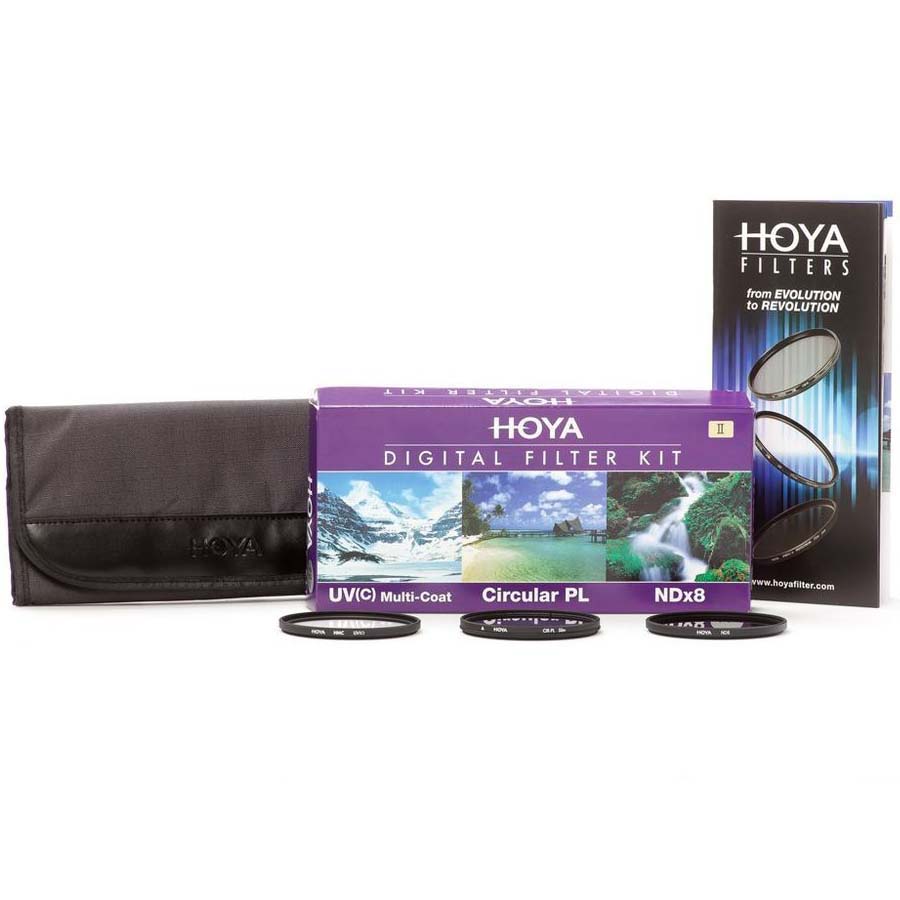 KIT DE FILTROS HOYA 49 MM (POLARIZADOR CIRCULAR + UV + ND8)