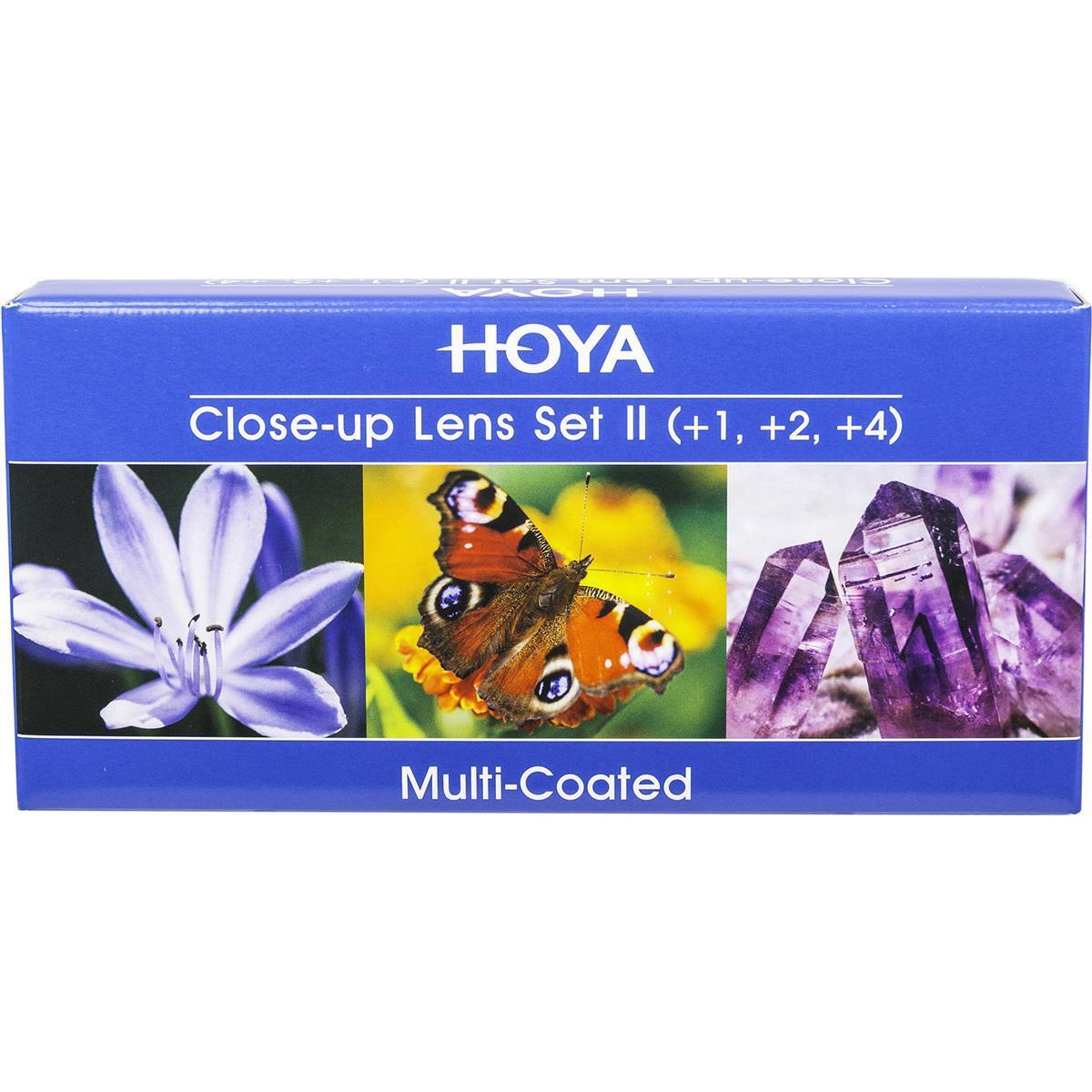 KIT HOYA LENTES DE APROXIMACION +1 +2 +4  55MM
