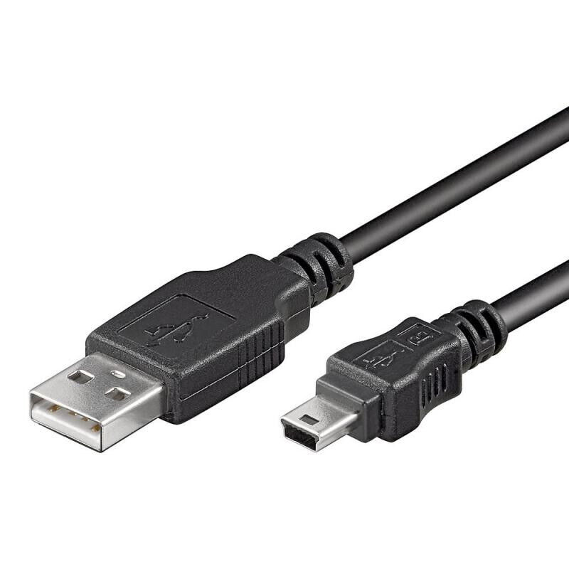 CABLE USB 2.0 A MINI USB 5 PIN (1.8 MTS)