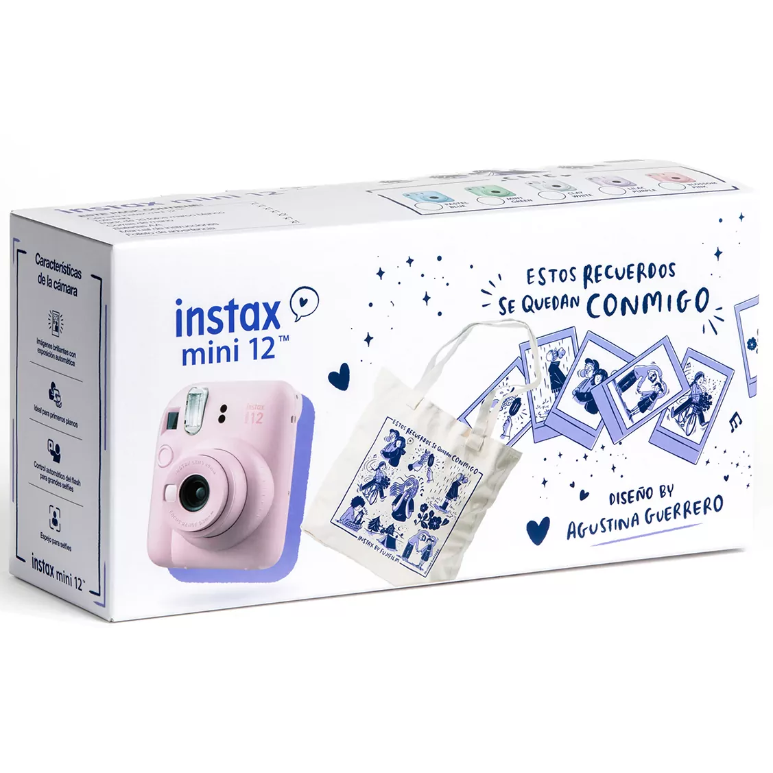 CAMARA FUJI INSTAX MINI 12 KIT LILAC PURPLE