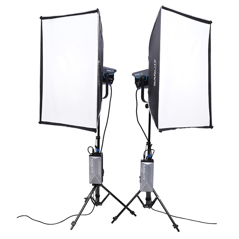 KIT LED NANLITE FC-500B CON MALETA TROLLEY (2 FOCOS)